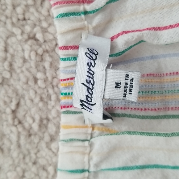 Madewell NWOT striped button down tank size Medium - Picture 4 of 7